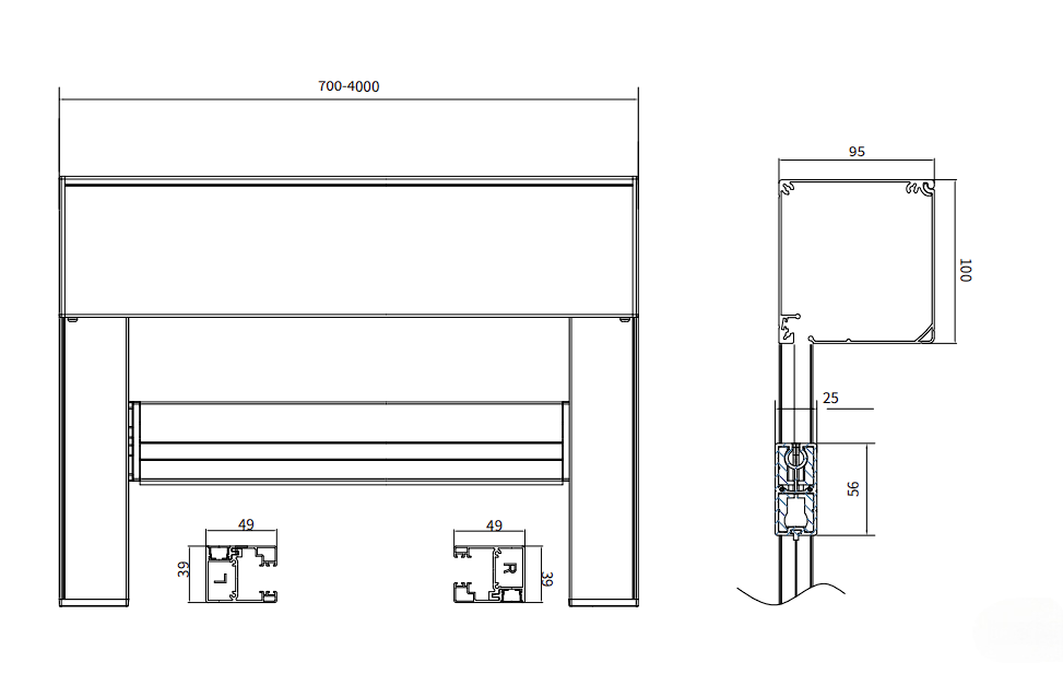 WR96-100 Product external dimensions